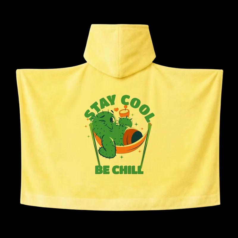 Salida de Baño Infantil con Gorro Amarilla — Stay Cool Cactus | SKU: Y05